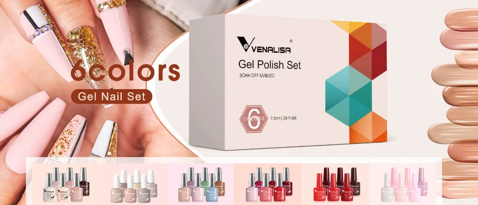 Venalisa TPO FREE Tempered Top Coat Nail Paint Gel Platinum Gel Polish Nail Soak Off UV LED Gel Polish Nail Lacquer Varnishes