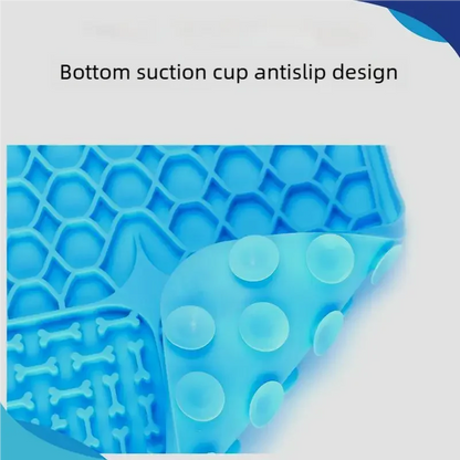 Silicone Pet Licking Pad: Anti-Anxiety Slow Feeder & Bath Time Distraction Mat