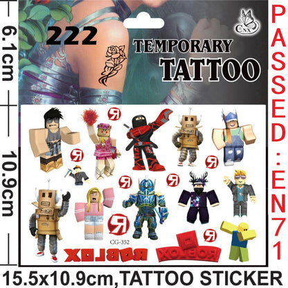 Hot Roblox Party Favors Gifts Slap Bracelets Stickers Goodie Bag Fillers Supplies Children's Birthday Souvenirs Decoration Toys