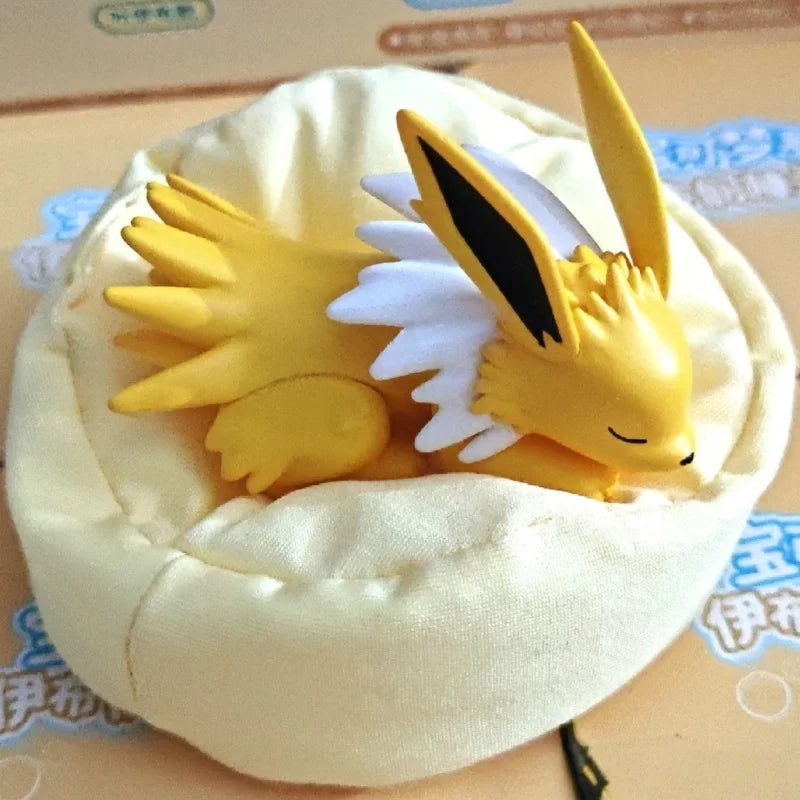 New In Stock Pokemon Eevee Sleeping Position Series Blind Box Sylveon Umbreon Flareon Jolteon Anime Desktop Decoration Model Toy
