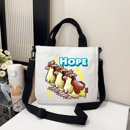 Pokémon Handbag Cartoon Children's Shoulder Bag Boys Girls Tote Bag Child Canvas Handbags Anime Crossbody Bag New Kids Gifts