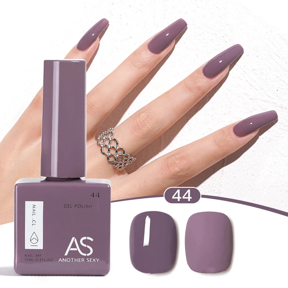 AS 1pc 15ml Bright Yellow Gel Nail Polish Starter Pure Soak Off No Wipe Nail Gel Polish Varnish Suitable For All Seasons