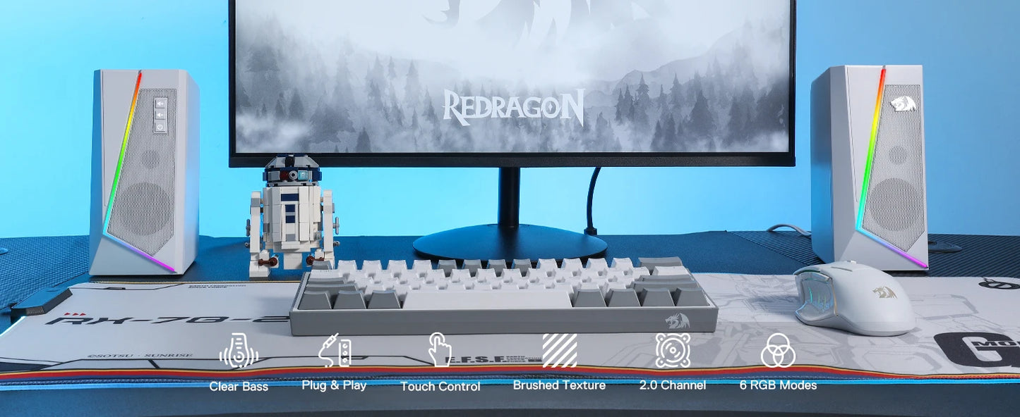 PixelGlow Desk Speakers