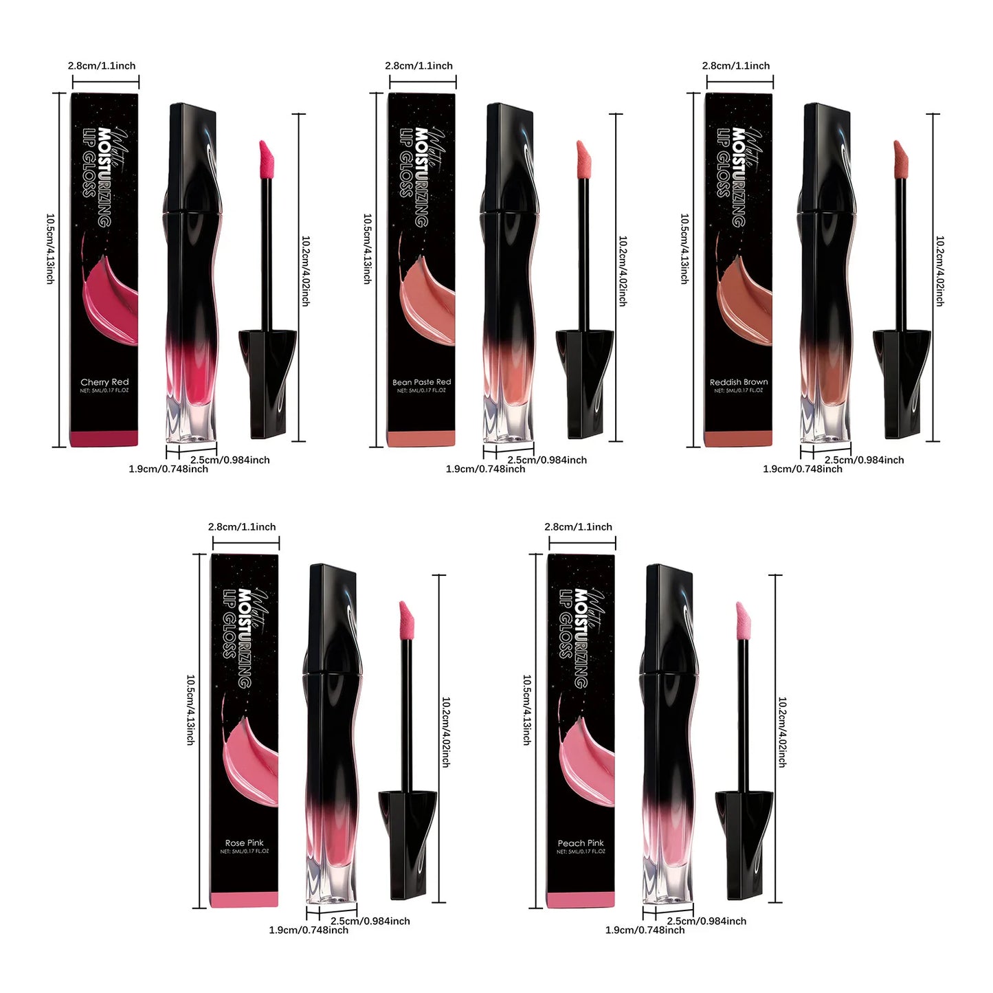 Premium Matte Lip Balm Smooth Matte Finish Reduce Dry Lines Lasting Pigment Natural Look Lightweight Moisturize 6-Color Lipstick