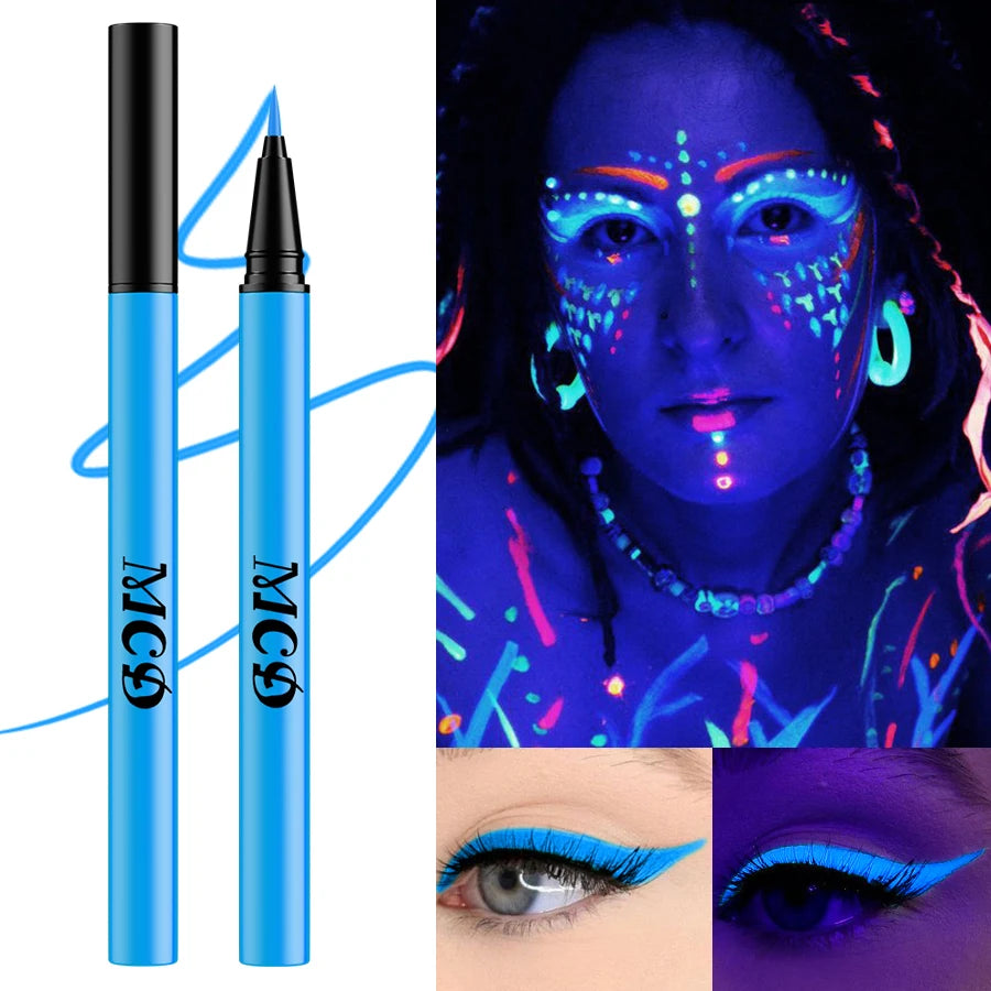 8 colors 1PC face body painting 1PC UV Light Neon Face Paint Art Korean Makeup blue green waterproof christmas party body paint