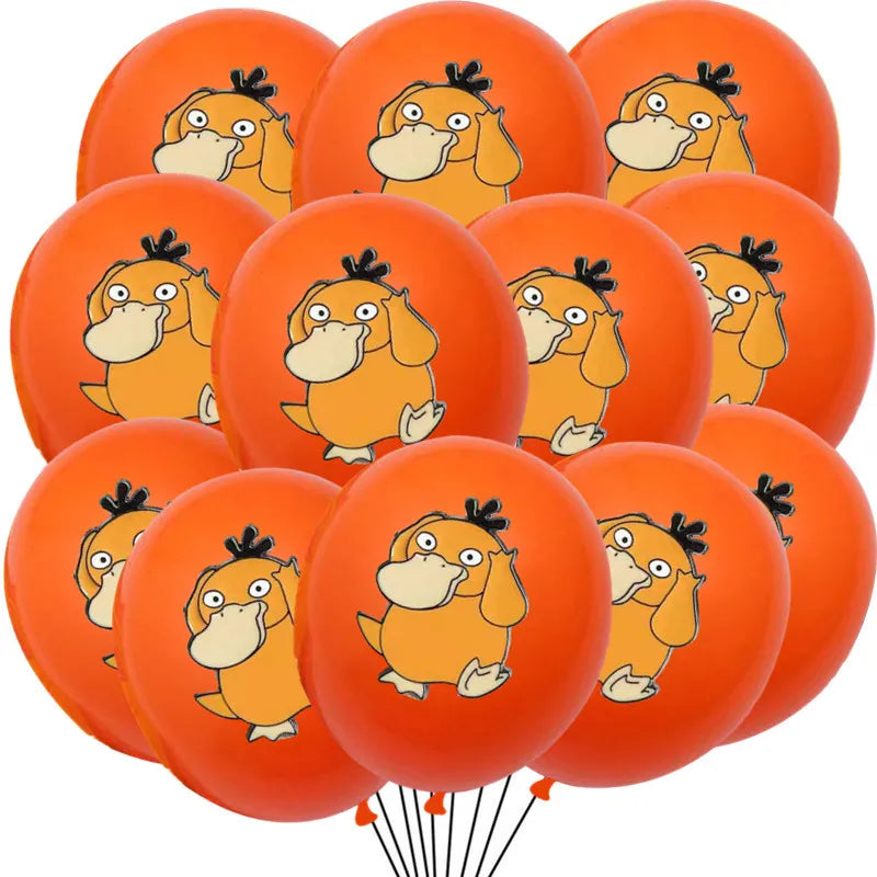 24pcs Pokemon Balloons for Birthday 12inch Cartoon Latex Balloon Birthday Party Round Multi Pikachu Toys Decoration Baby Shower