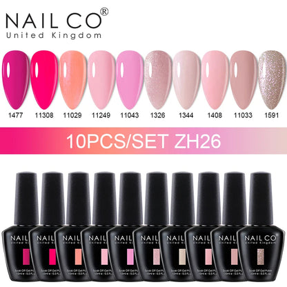 NAILCO 15ml Gel Nail Polish Set 30pcs/Lot Gel Polish Nail Soak Off UV LED Semi-Permanent Varnishes Nail Art Salon Free Shipping