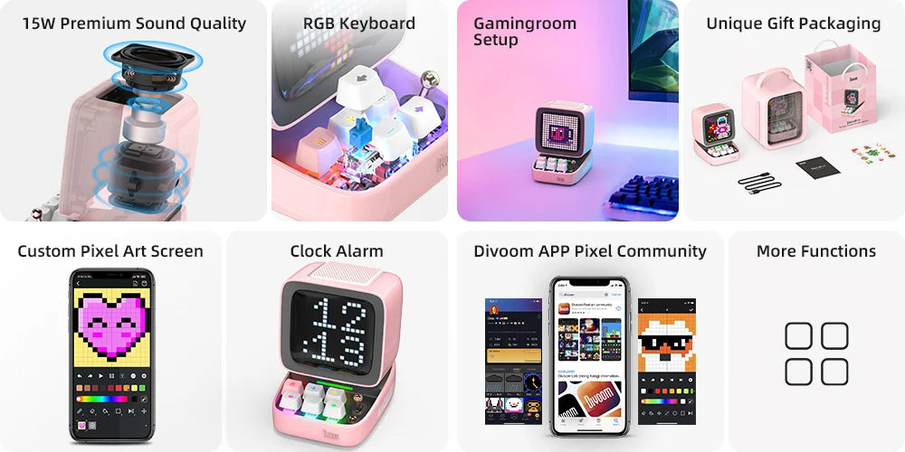 Pixel Art Bluetooth Speaker.