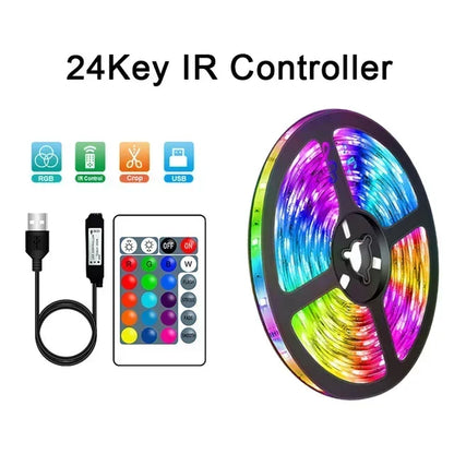 USB RGB LED Strip Lights with App Control (1–30m)