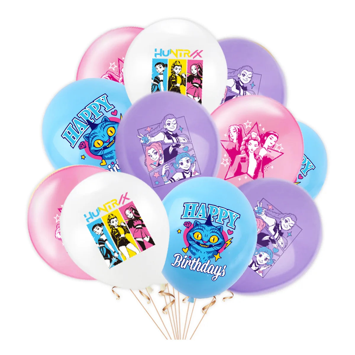K-Pop Hunters "Starry Night" Deluxe Party Kit: Giant Backdrop, Banner & Balloon Set