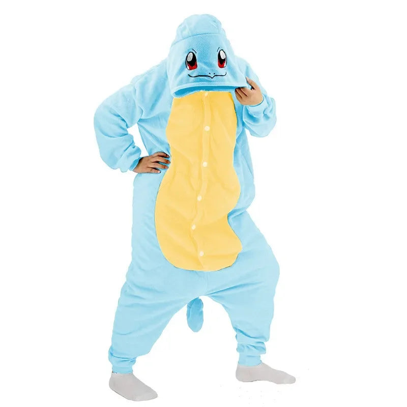 TAKARA TOMY Pokemon Cosplay Kigurumi Onesie Snorlax Jigglypuff Umbreon Gengar Costume Halloween Adult Anime Bulbasaur Pajamas