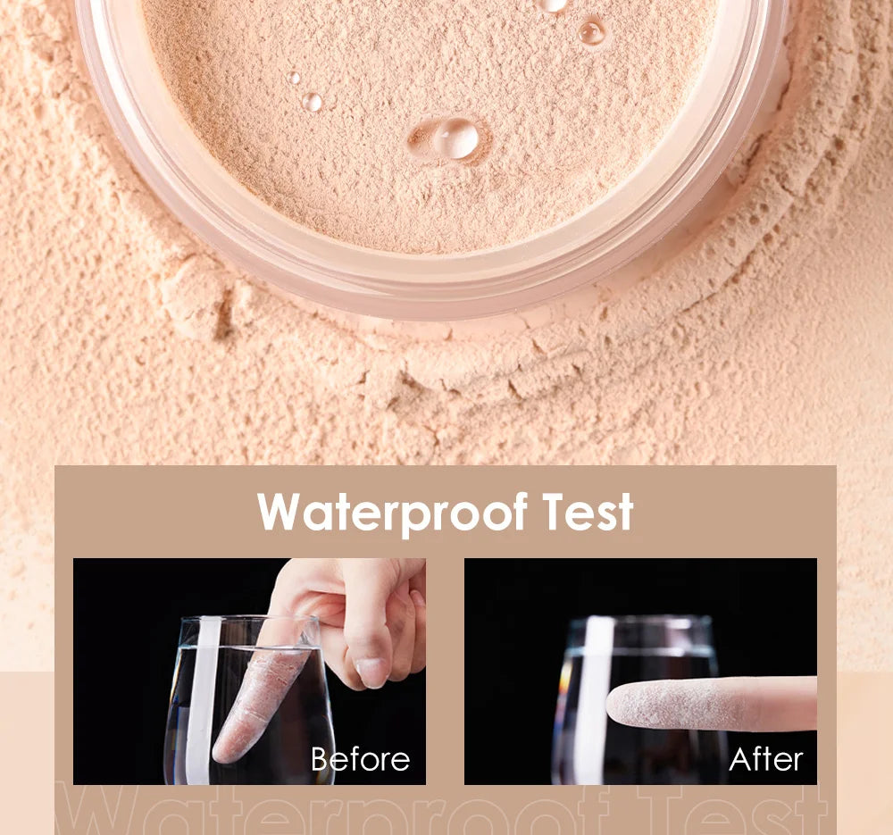 Focallure Face Loose Powder 3 Colors Ultra-Light Perfect Finishing Makeup Powder Waterproof Translucent Setting Powder Cosmetic