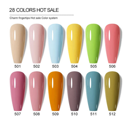 Clou Beaute 10/12/20/24pcs Gel Nail Polish Set Color 15ml White Glass Bottle Nail Art Kit Semi Permanent Gellack Nail Varnish