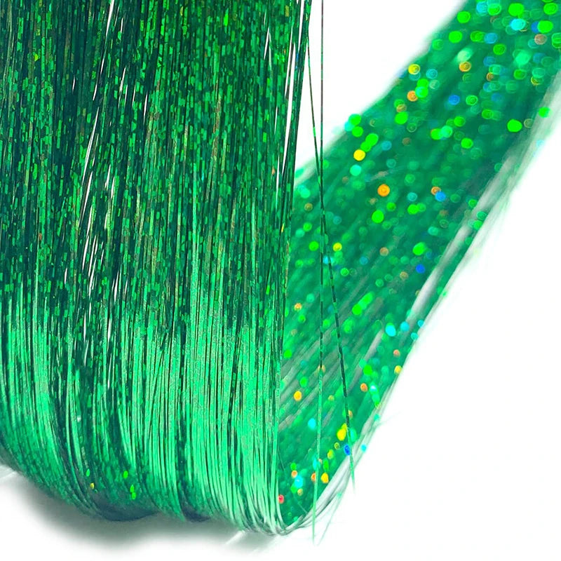 Shiny Sparkle Hair Tinsel Kit Rainbow Women Colorful Glitter Bling Hair Extension Twinkle Hair Dazzles Accessories for Braiding