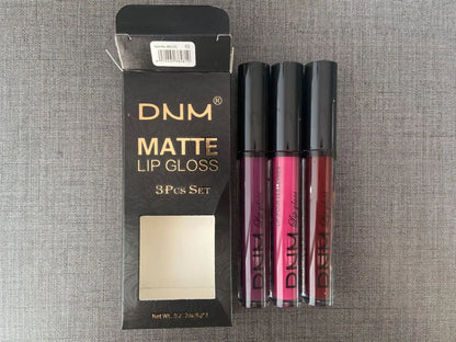 3 Colors/set Matte Velvet Lip Gloss Non-Stick Cup Waterproof Long-lasting Liquid Lipstick Cosmetic Keep 24 Hours Fashion Makeup
