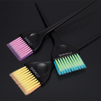 Professional Hair Tinting Brush Home Salon Hairdresser Hair Dyeing Brush Coloured Soft Bristles Balayage Brush Hair Tinting Tool