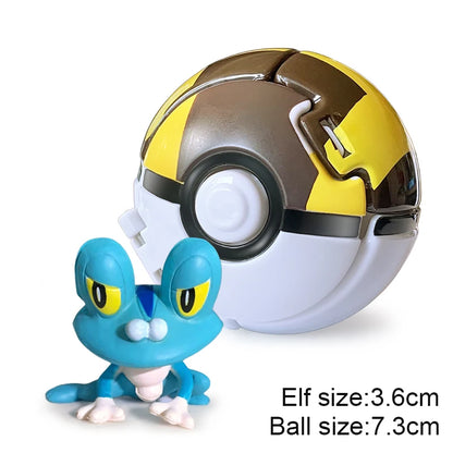 25 Styles Pokeball Figure Anime Figure Pokemon Elf Ball Toy Action Model Pikachu Mewtwo Charmander Kids Birthday Gifts Toys