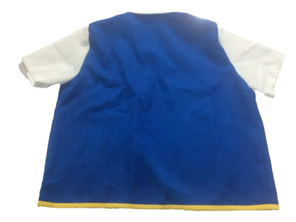 Pokemon Ash Ketchum Figures Men Cosplay Costume Blue Jacket Boys For Halloween Party Trainer Gloves Cap Set Anime Christmas Gift