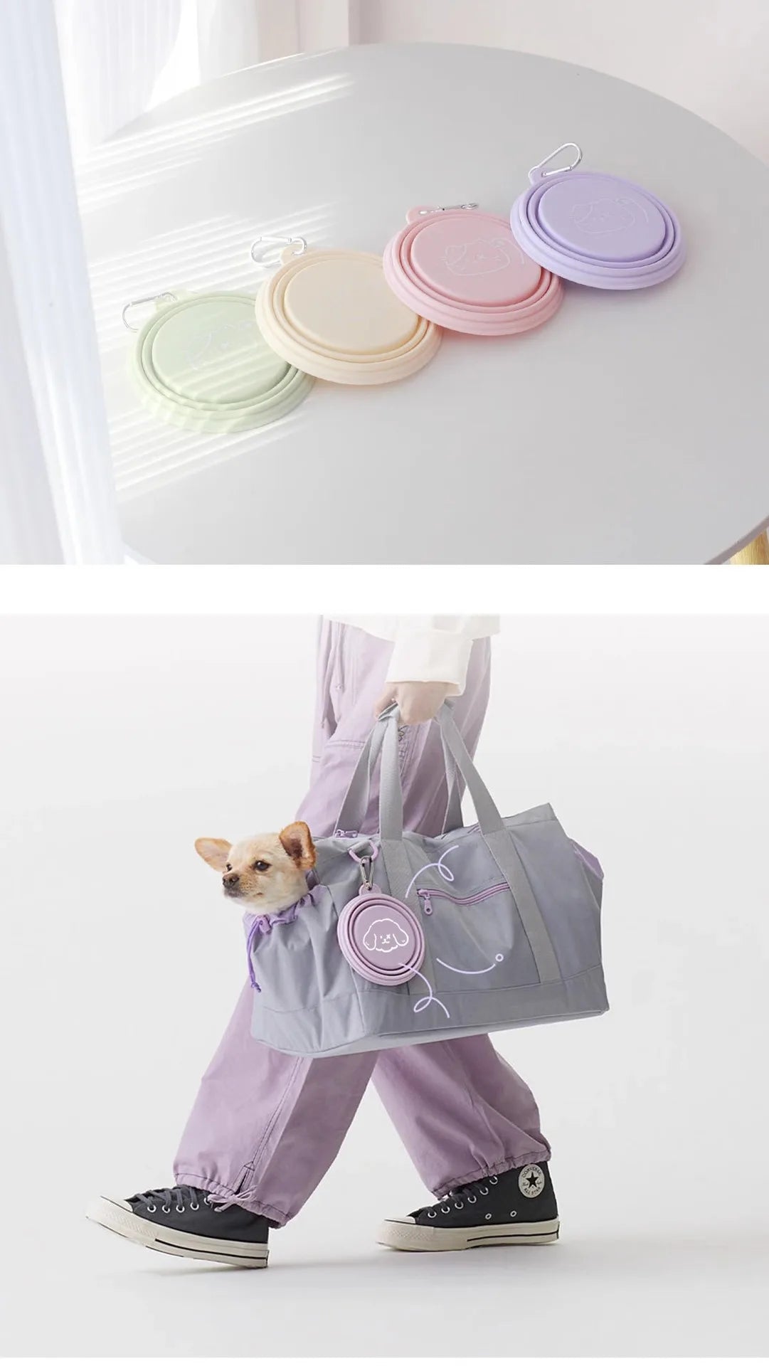 Portable Folding Pet Travel Bowl
