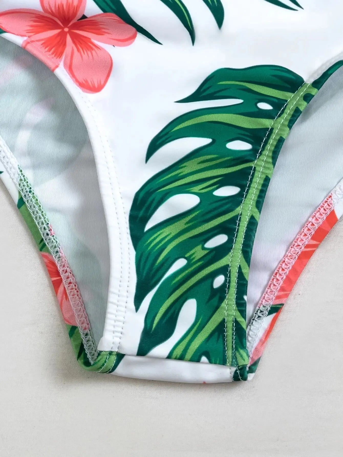 Three Pieces Bikini Set Cover Up Women 2023 New Push Up Twist Swimsuit Print Long Sleeve Swimwear Biquini Bathing Suit Summer