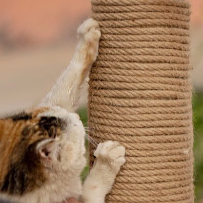 Twisted Jute Rope DIY Cat Scratcher Replacement Cat Tree Climbing Frame Binding Rope Durable Cat Scratching Toy Pet Supplies