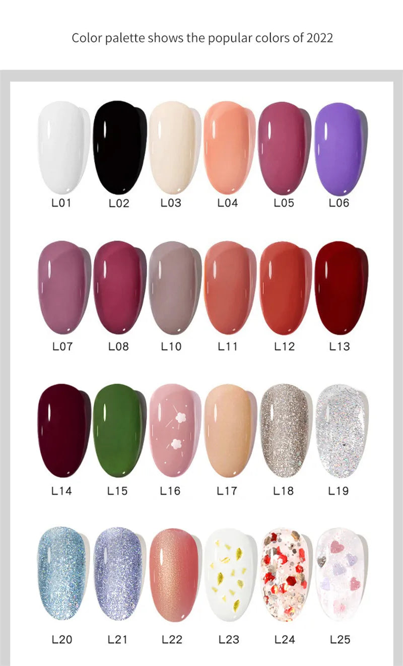 40 Colors Water-Based Nail Polish