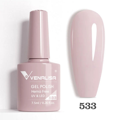 Venalisa VIP5 Nail Gel Polish HEMA/TPO FREE Full Coverage Beautiful Semi Permanent Soak Off UV LED Gel Nail Polish Gel Lacquer