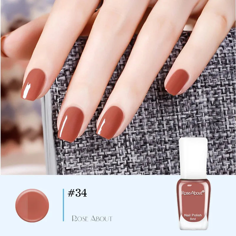 40 Colors Water-Based Nail Polish