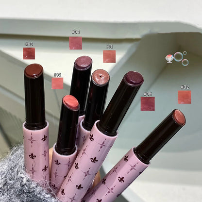 Purple Shimmer Lip Gloss.