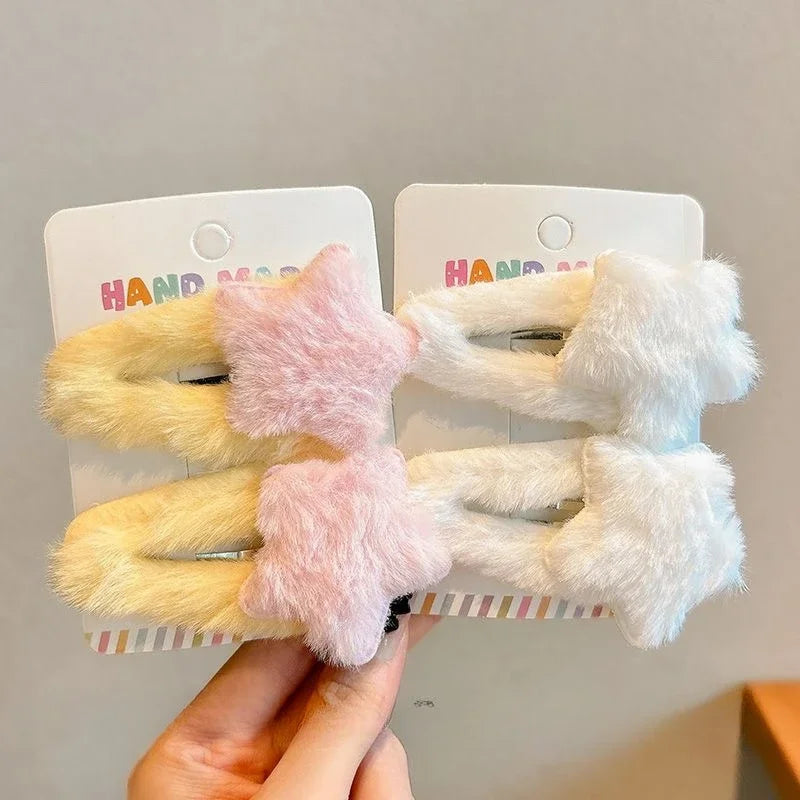 Y2K Star Hair Clips Set.