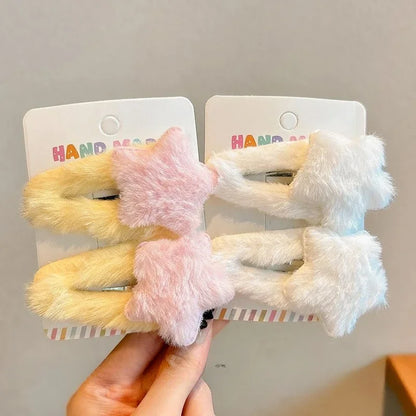 Y2K Star Hair Clips Set.