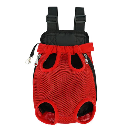 Pet Outdoor Backpack Dog carriers backpack on the chest Portable breathable folding backpack with mesh dog walking chest bag