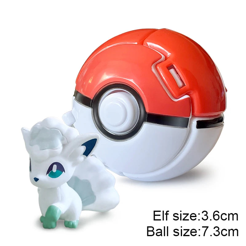 25 Styles Pokeball Figure Anime Figure Pokemon Elf Ball Toy Action Model Pikachu Mewtwo Charmander Kids Birthday Gifts Toys