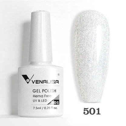 Venalisa VIP5 Nail Gel Polish HEMA/TPO FREE Full Coverage Beautiful Semi Permanent Soak Off UV LED Gel Nail Polish Gel Lacquer