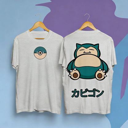 Unsiex Pokemon Snorlax T Shirt Men Women Cotton Short Sleeve Graphic Print Casual Tops Anime Tee 2026 Summer Cartoon Y2k Clothes
