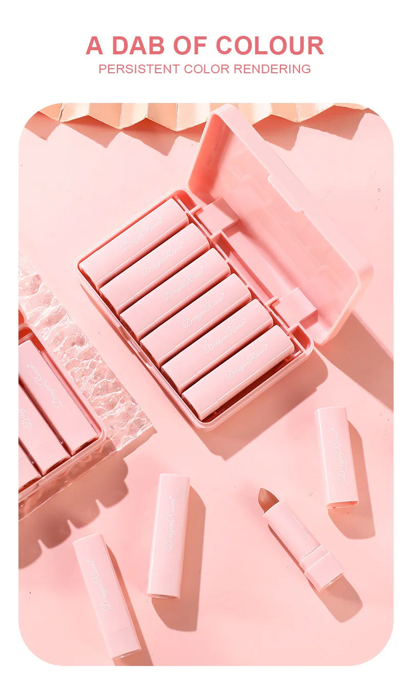 6 Colors Matte Lipstick.