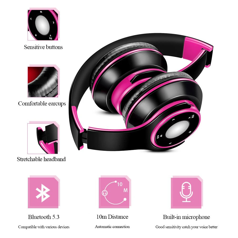 Colorful Bluetooth Headphones