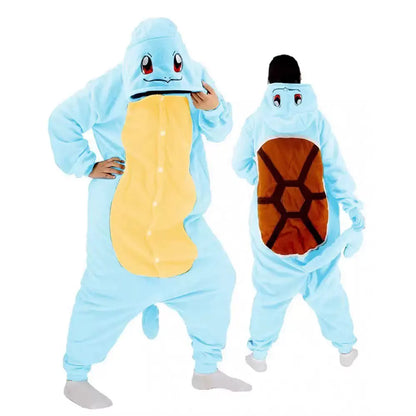 In Stock Snorlax Squirtle Mewtwo Onesie Gengar Cosplay Costume Halloween Adult Anime Cute Cat Eevee Boys And Girls Pajamas