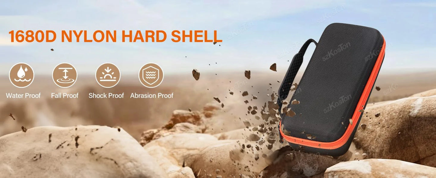 Travel Storage Bag Wireless Microphone Case Compatible with JBL 2 Mic Adjustable DIY Foam for Partybox Mic Portable Bag