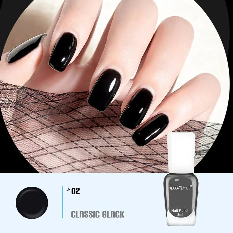 40 Colors Water-Based Nail Polish