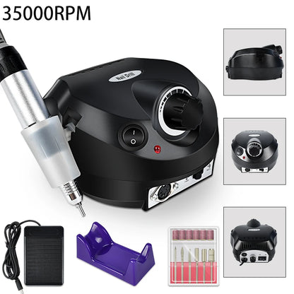Professional Gel Nail Polish Kit Semi Permanent Gel Varnish Set Nail Art Manicure Kit And UV LED Nail Dryer Electric Nail Drill