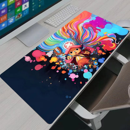 One Piece Tony Tony Chopper XXL Gaming Mouse Pad: Cherry Blossom Anime Desk Mat