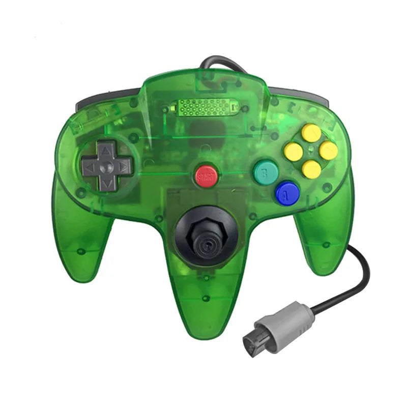 Wired Transparent Gaming Joystick for N64 Gamepad Game Controller for N64 Console