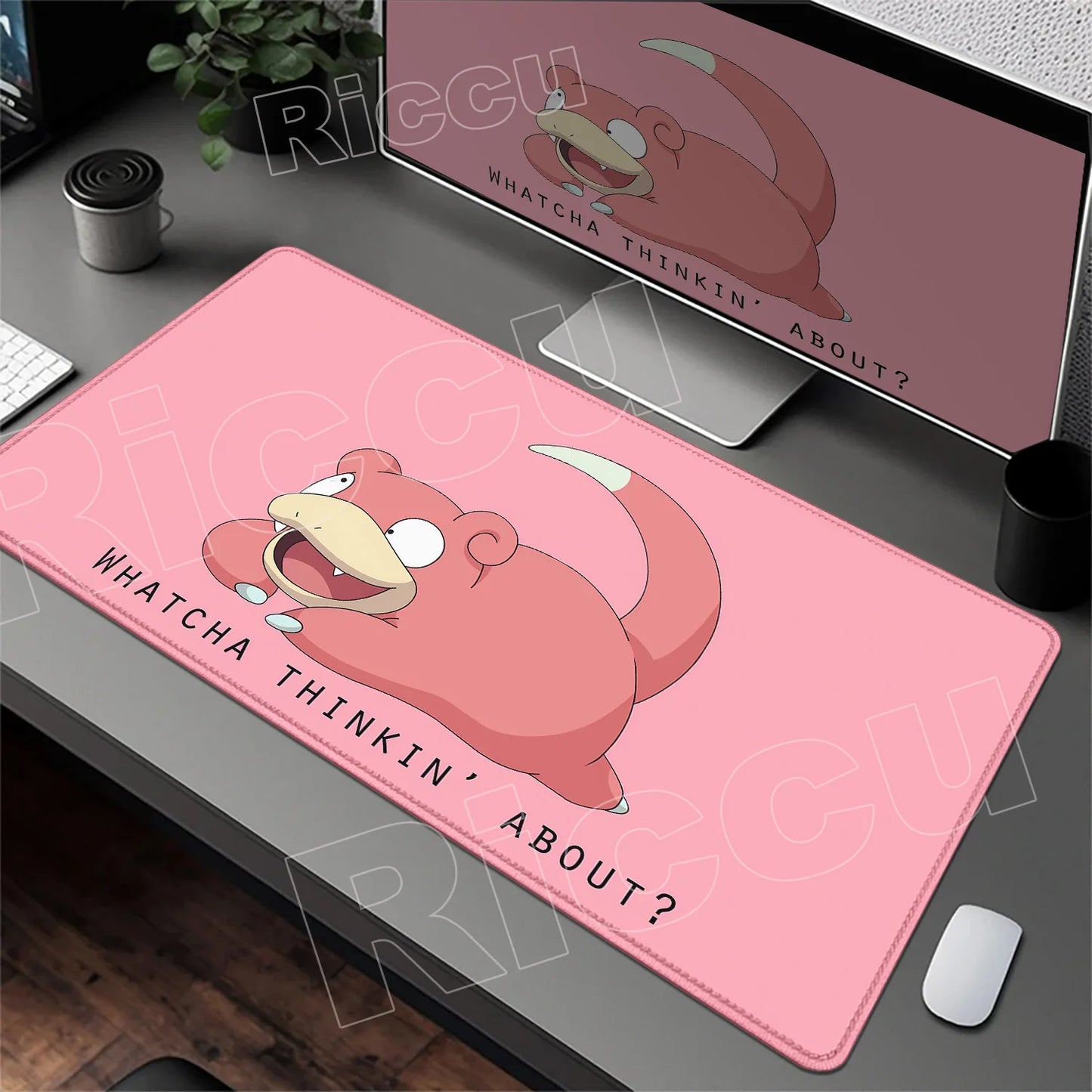 HD 900x400 Rubber Large PC Mousepad Gaming Mouse Pad Accessories Pikachu Slowpoke XXL Desk Keyboard Mat Computer Laptop Mausepad
