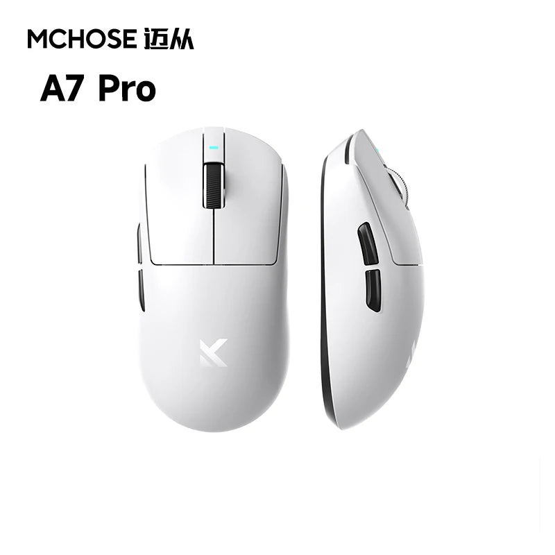 New Mchose A7 & A7v2 Advanced Lightweight Wireless Mouse Tri-Mode Connection Gaming Office Mouse Christmas Gift For Boys