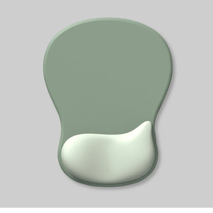 Comfortable Mouse Pad with Gel Wrist Rest Ergonomic Mouse Pad for Pain Relief Smooth Wrist Support Surface and Non-Slip PU Base