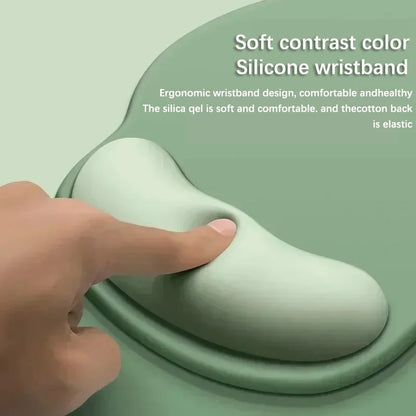 VAORLO Ergonomic Wrist Rest Mouse Pad: Soft Non-Slip Silicone Support