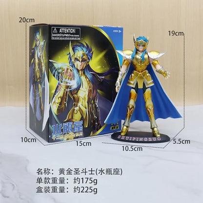 19cm Anime Dark Saint Seiya Figure Phoenix Ikki Hyoga Seiya Shiryu Action Figures Box Figure Collection Decoration Toys Hobbies