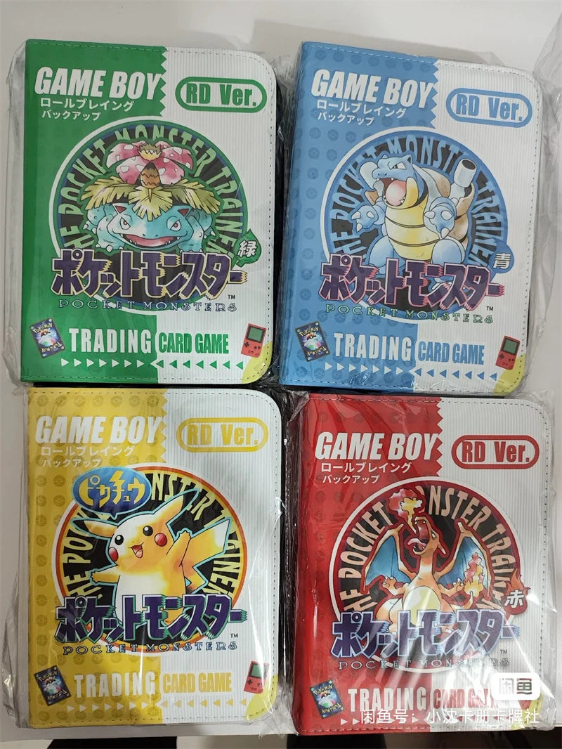 Pikachu Cartoon Anime Battle Card Booklet Zipper