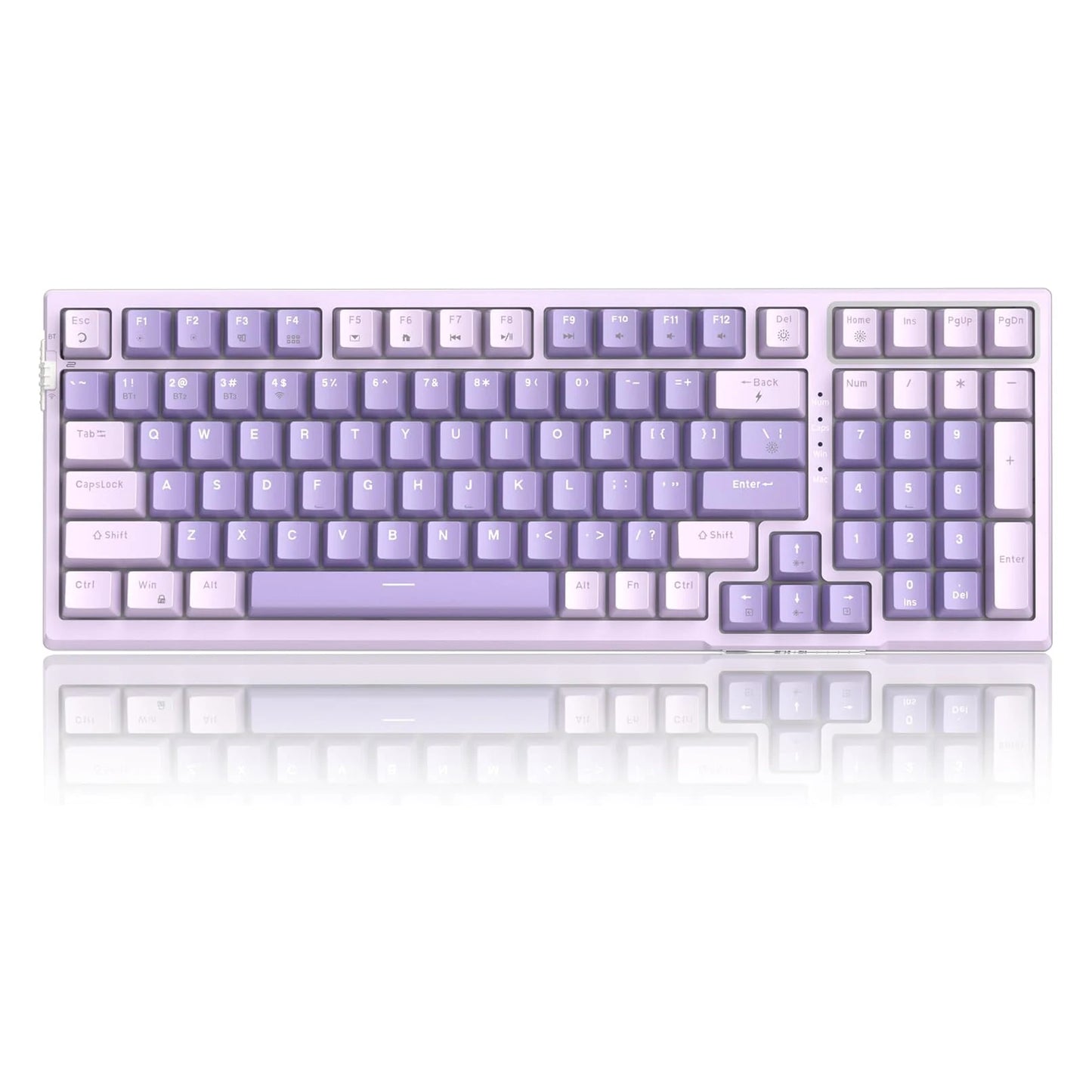 MageGee SKY98 Wireless Gasket Mechanical Gaming Keyboard, 96% Hot Swappable RGB 5-Layer Sound Padding, BT/2.4G/USB-C, NKRO